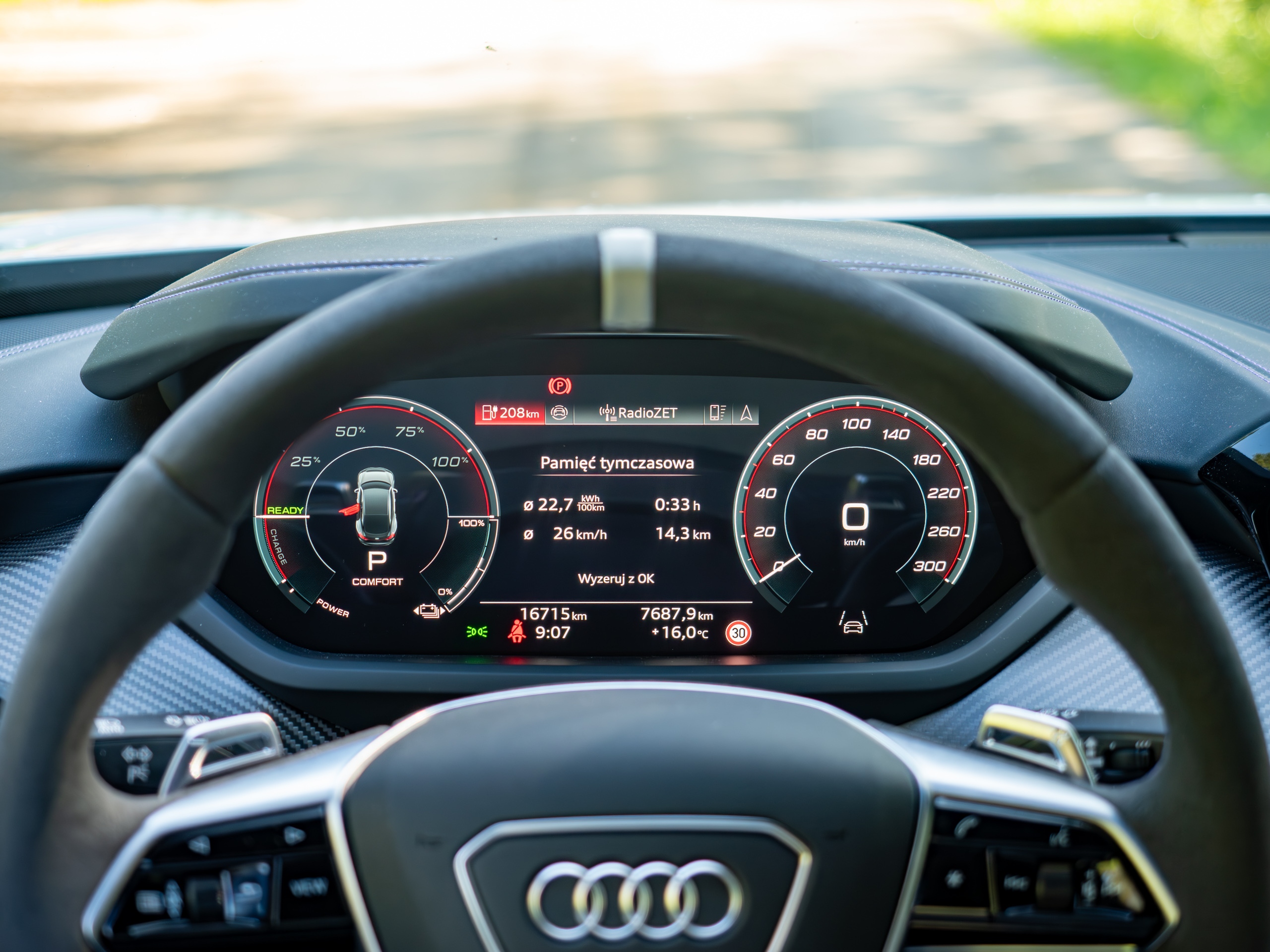 Audi RS e tron GT wnętrze