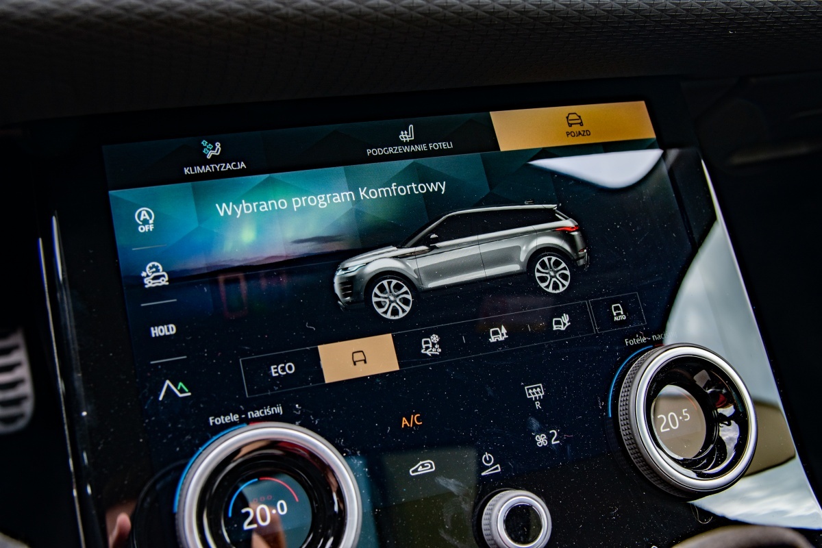 Evoque dolny wyświetlacz
