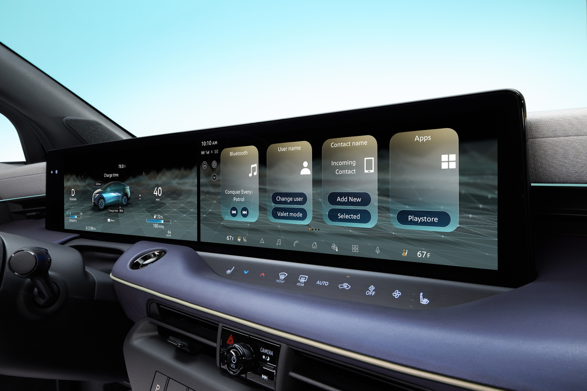 Nissan leaf 2026 wnętrze kokpit