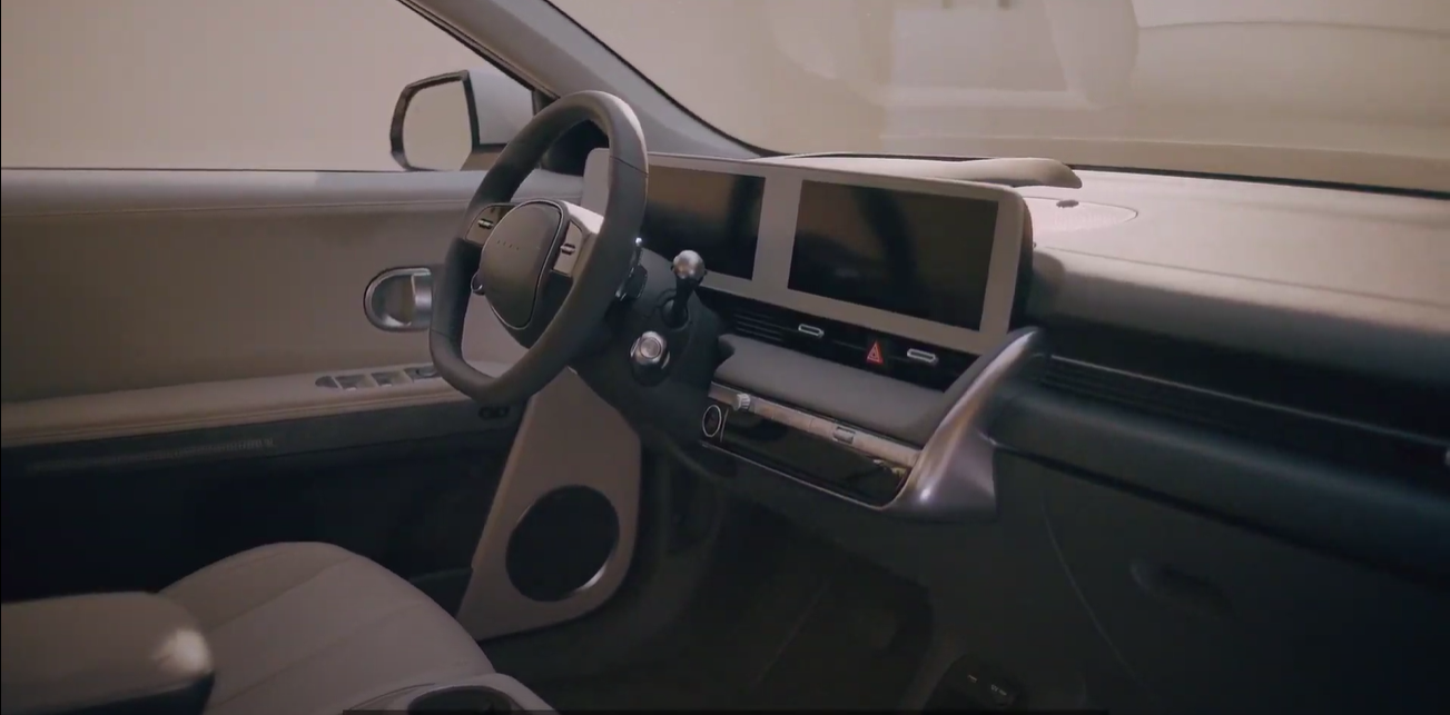 Ioniq5 wnętrze kierownica deska rozdzielcza