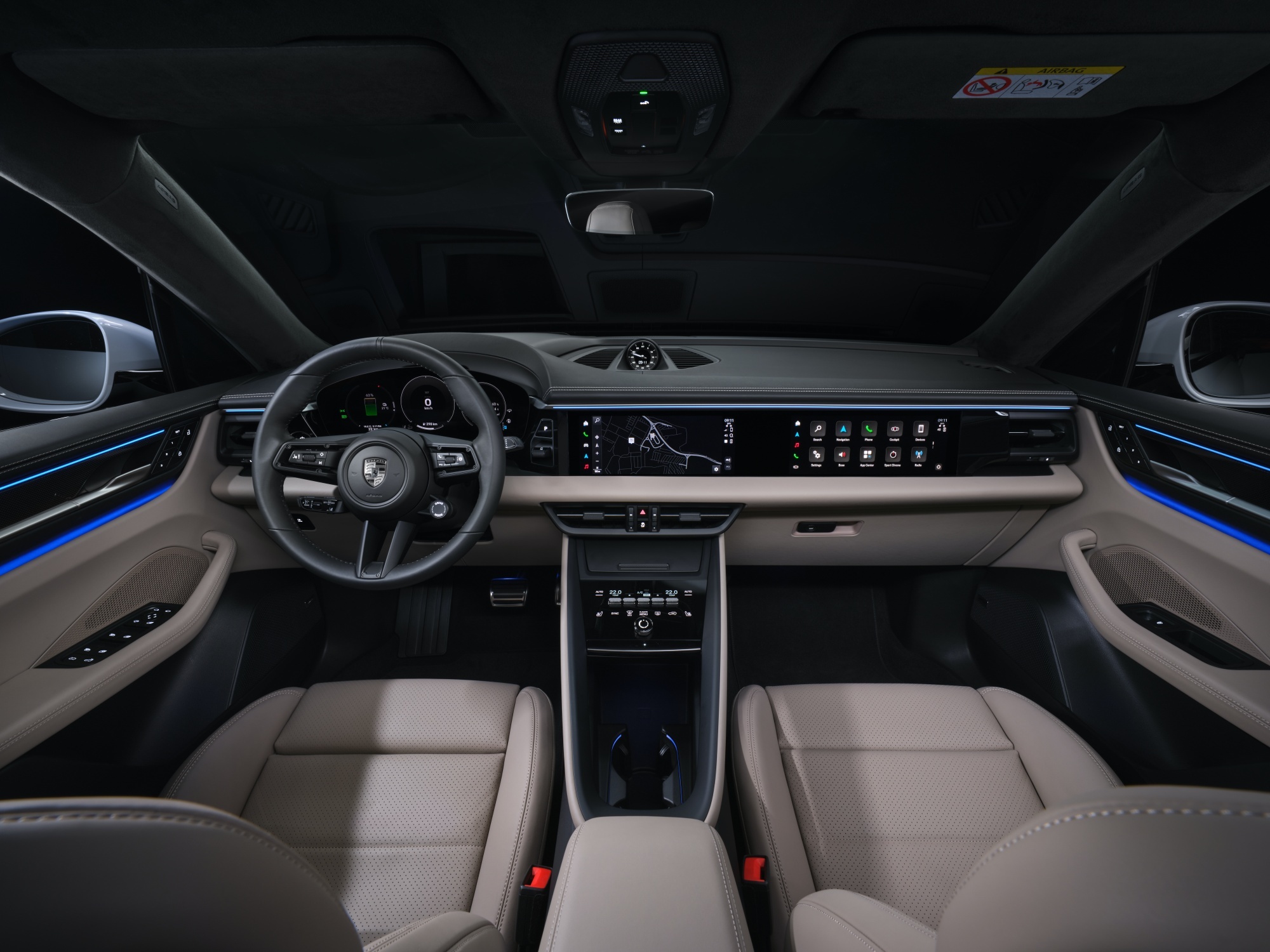 Porsche Macan 2024 wnętrze
