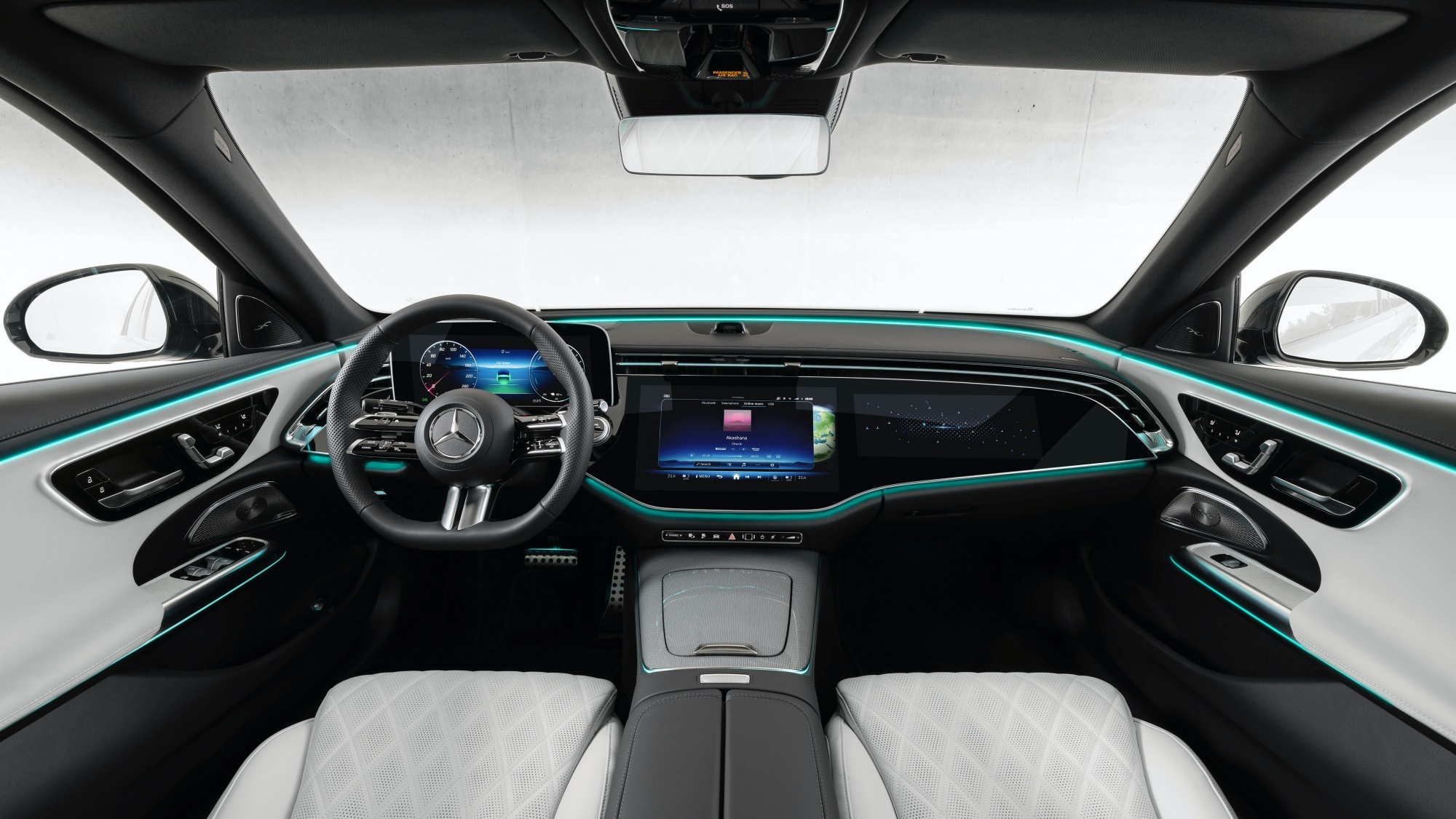 Mercedes Klasy E W214 wnętrze
