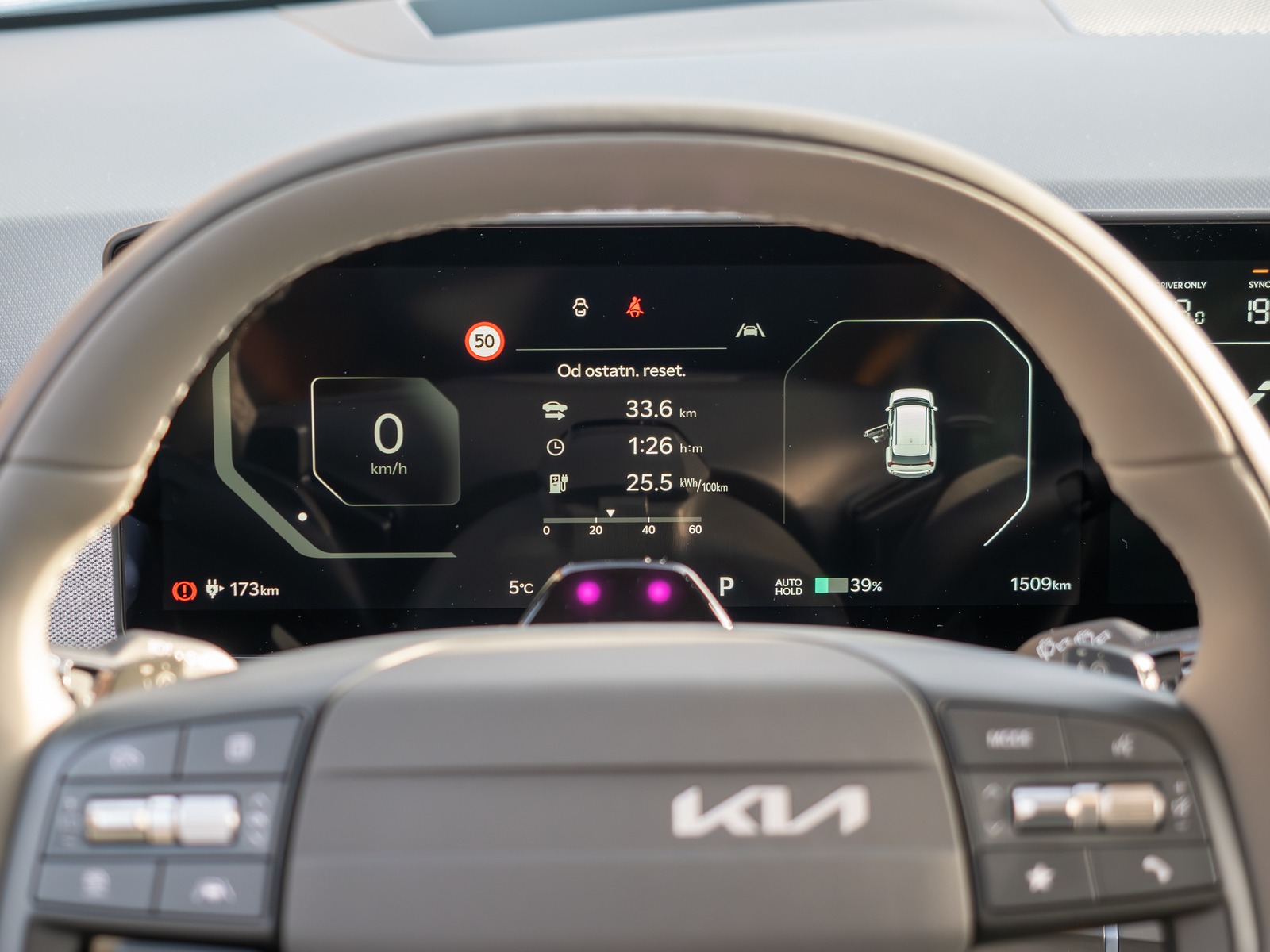 KIA Ev3 zegary