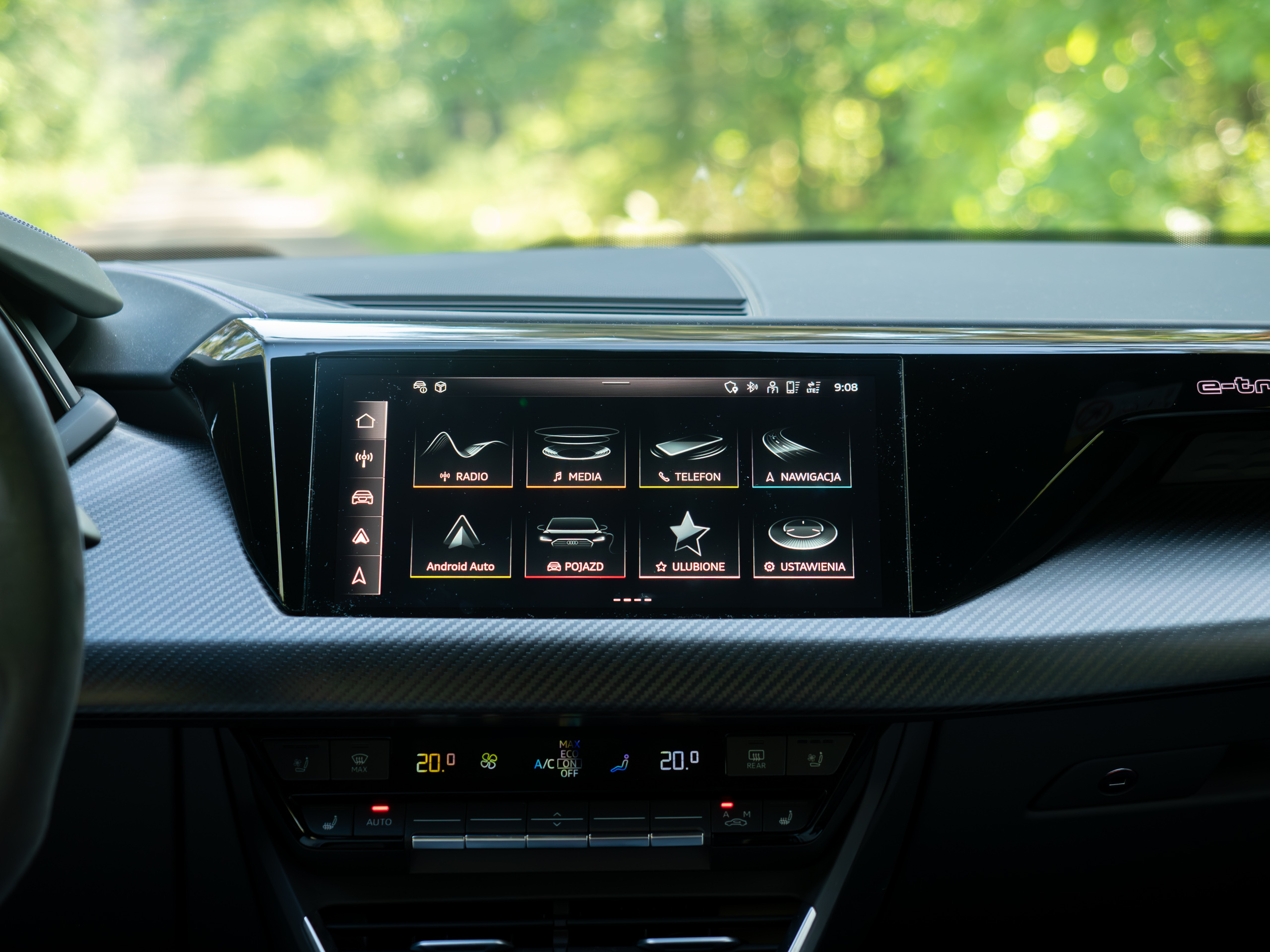 Audi RS e tron GT wnętrze