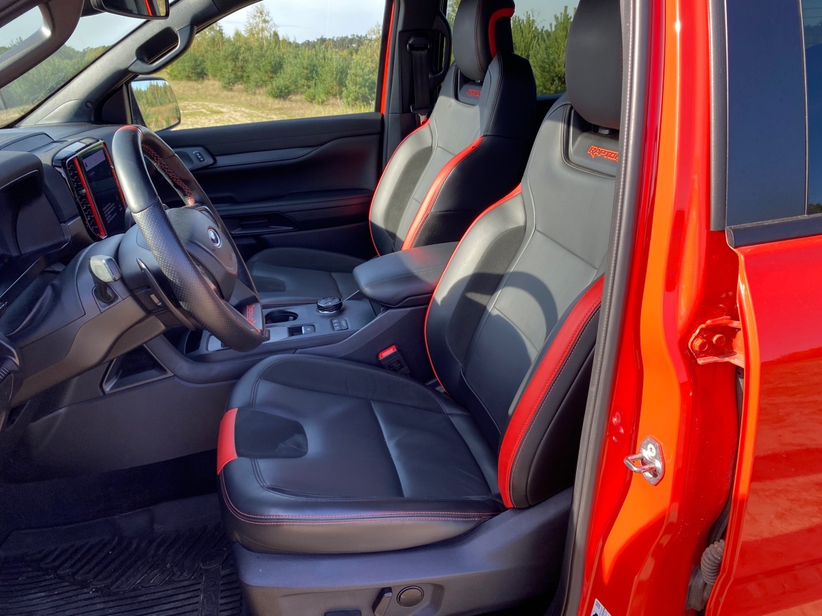 Ford Ranger Raptor fotele