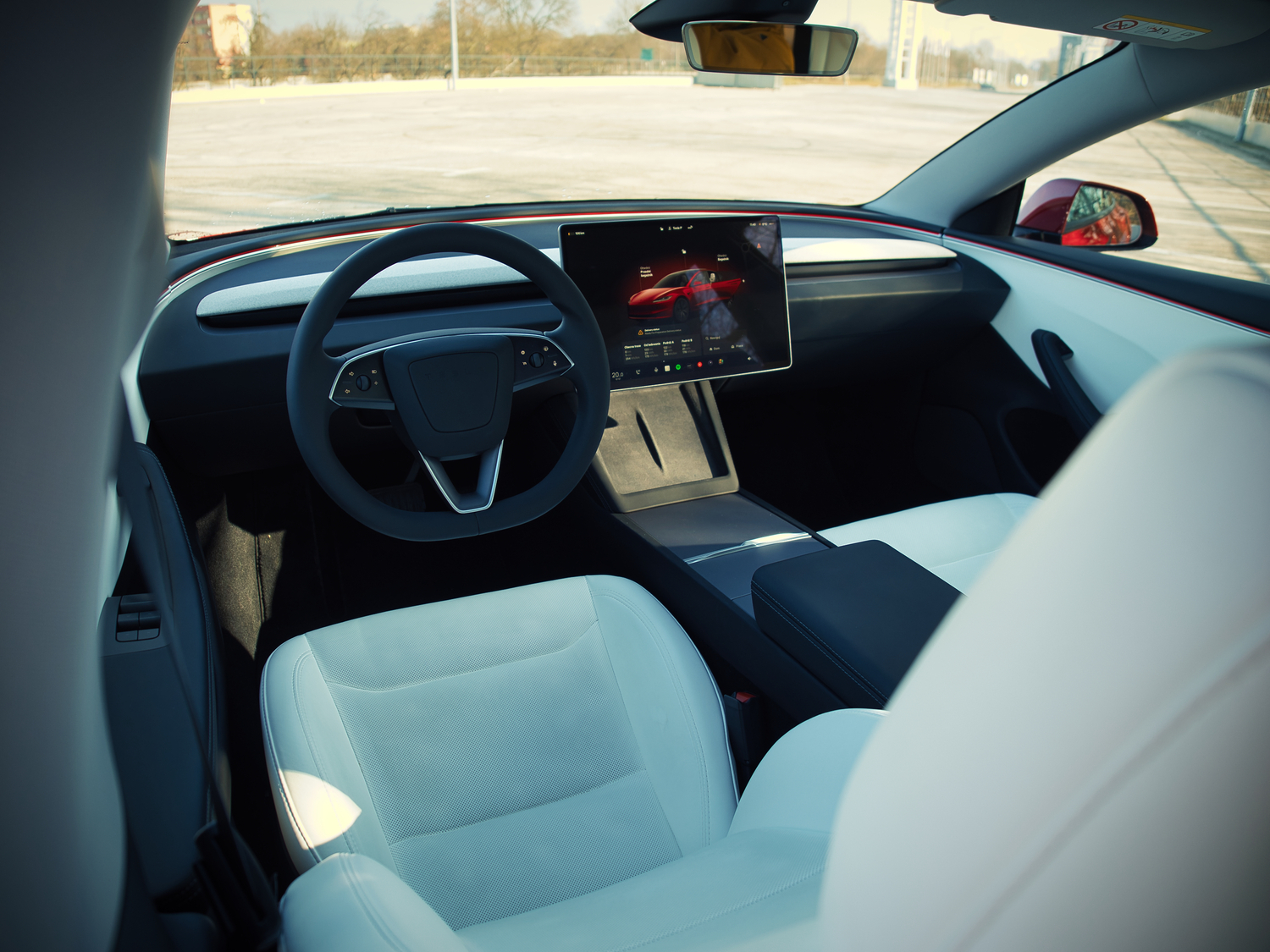 Tesla Model 3 kierownica ekran