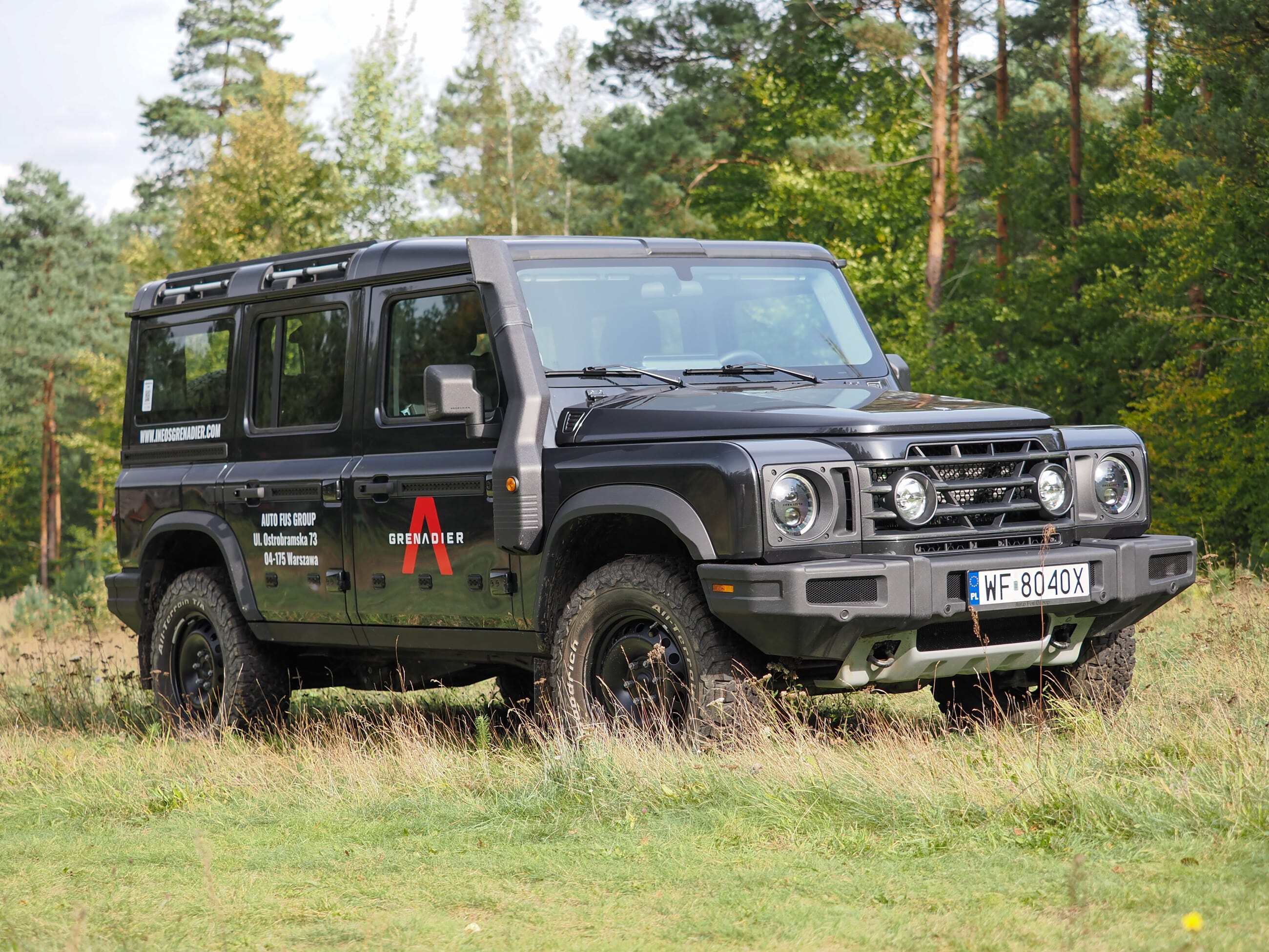 Ineos grenadier terenowe auto UUV