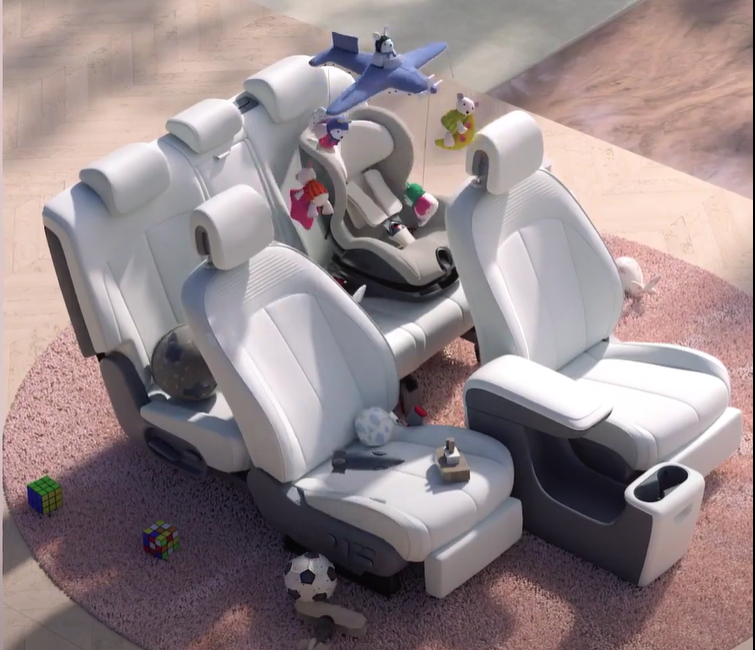 Ioniq5 wnętrze jak w domu