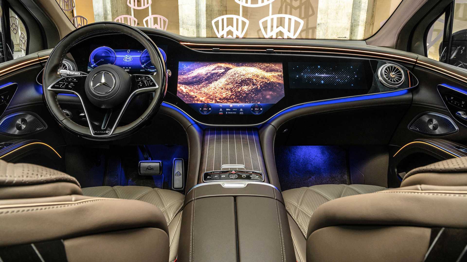 Mercedes EQS SUV 2023 - wnętrze
