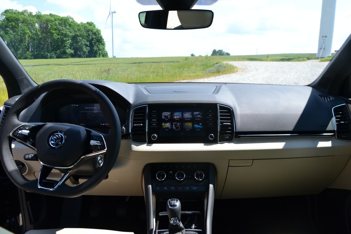 Skoda Karoq wnętrze