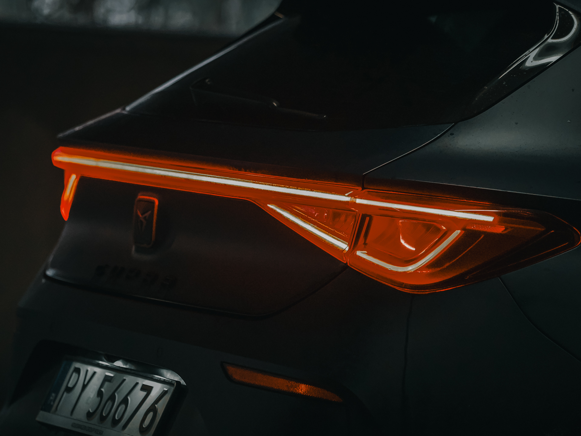 Cupra Leon światła tył