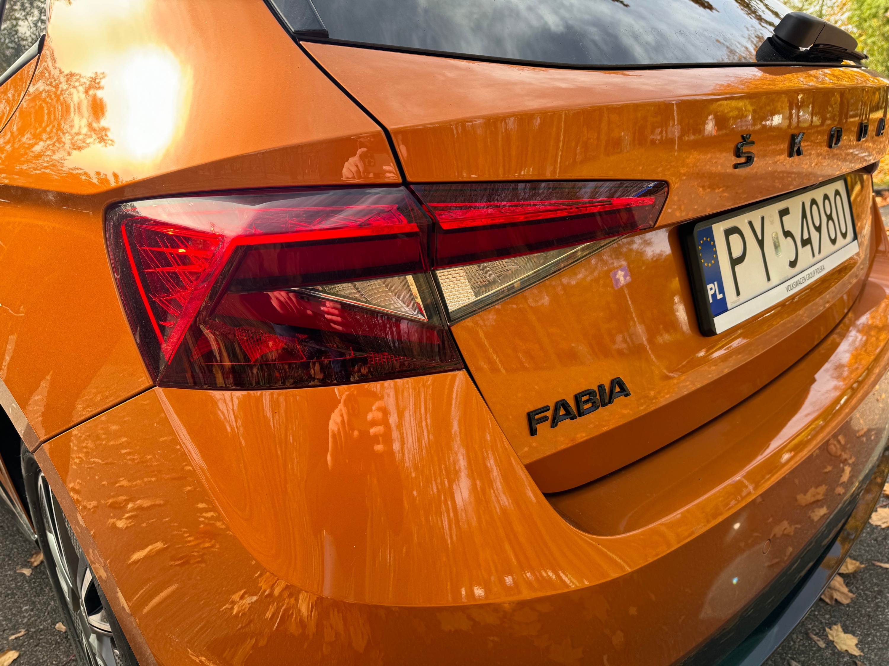 Skoda Fabia tylna lampa
